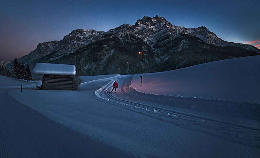 Cross Country Skiing In The Pillerseetal Valley